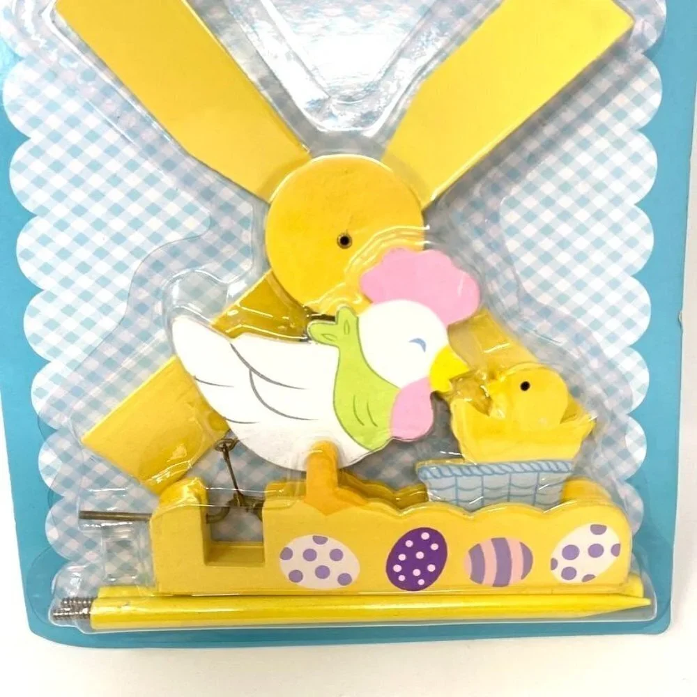 Vintage Target Action Pinwheel Easter Chick Pink Wheel Easter Yard Decor